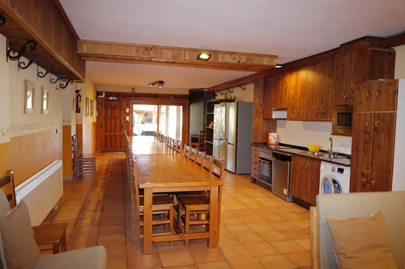 El gran salón: zona de estar, comedor y cocina